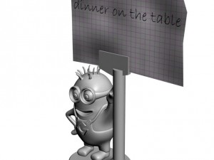 minion reminder 3D Baskı Modeli