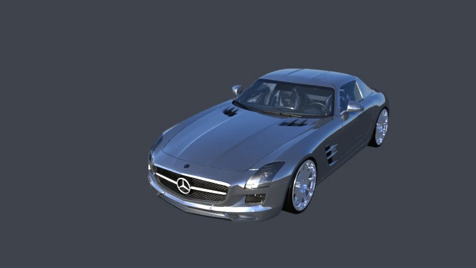 mercedes benz sls 3D Model .c4d .max .obj .3ds .fbx .stl .blend 
