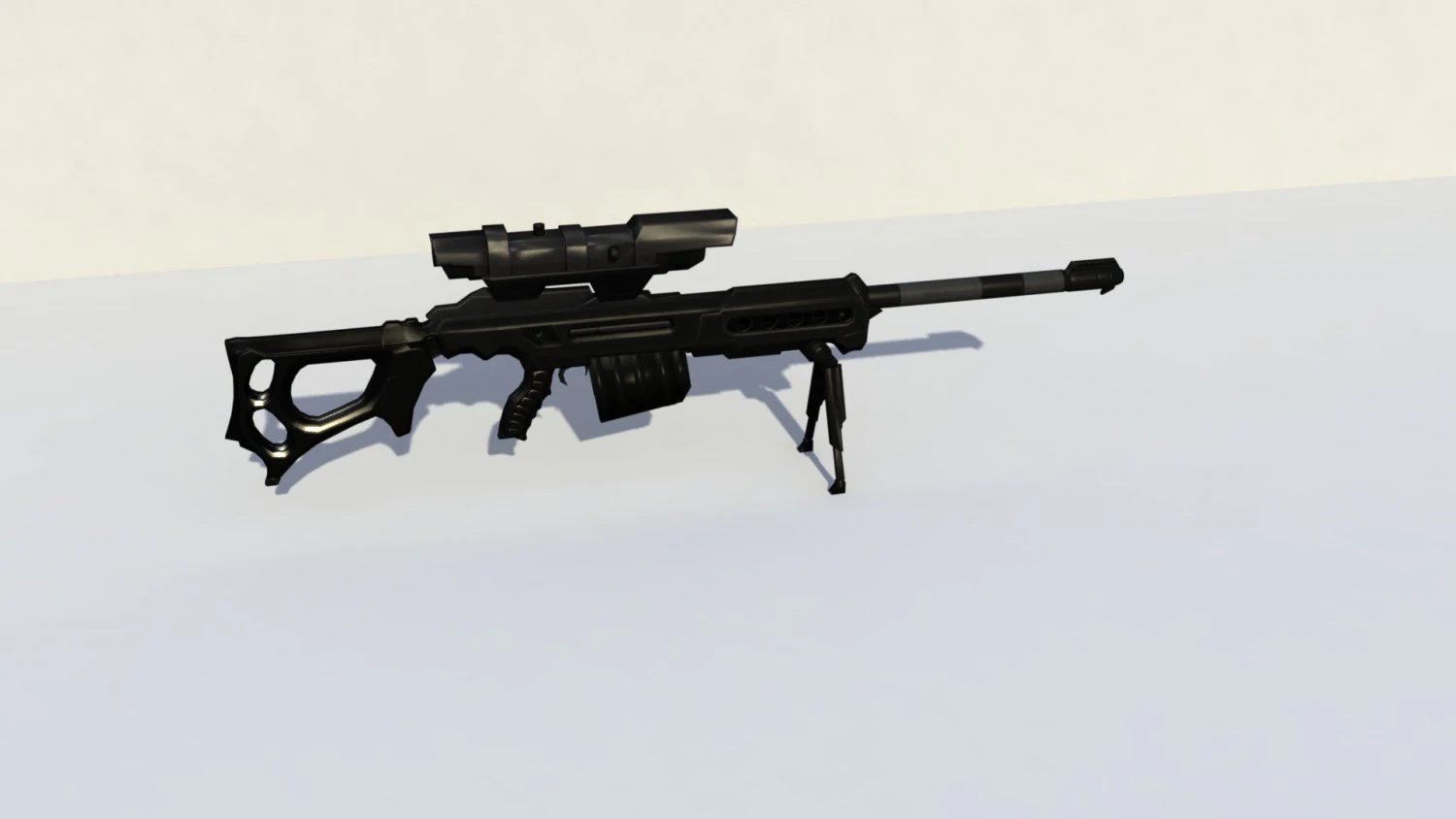 sniper rifle ksr-29 3D Model .c4d .max .obj .3ds .fbx .stl .blend 