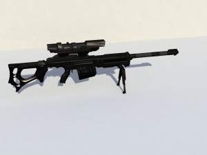 sniper rifle ksr-29 3D 모델