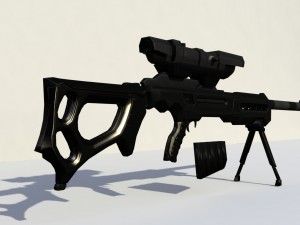 sniper rifle ksr-29 3D Модель