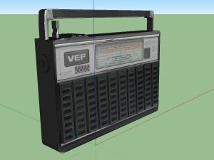 vintage radio - vef spidola 232 Model 3D