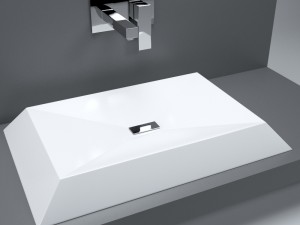 modern sink and mixer 3D 模型