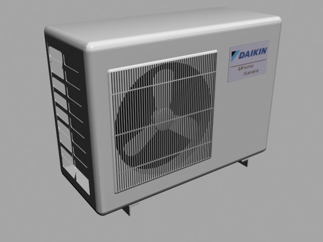 air conditioner fan 3D Модель .c4d .max .obj .3ds .fbx .stl .blend 