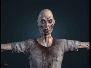 zombie female 3D Модель