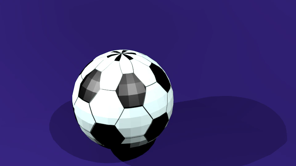 3d football 3D Model .c4d .max .obj .3ds .fbx .stl .blend