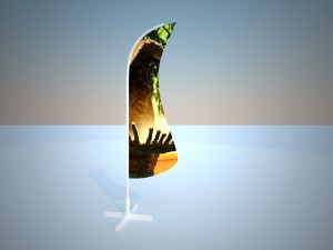 banner advertising module Modelo 3D