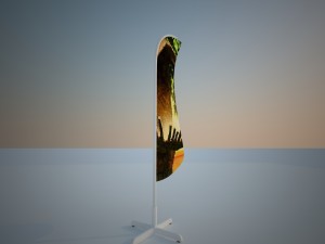 banner advertising module Model 3D