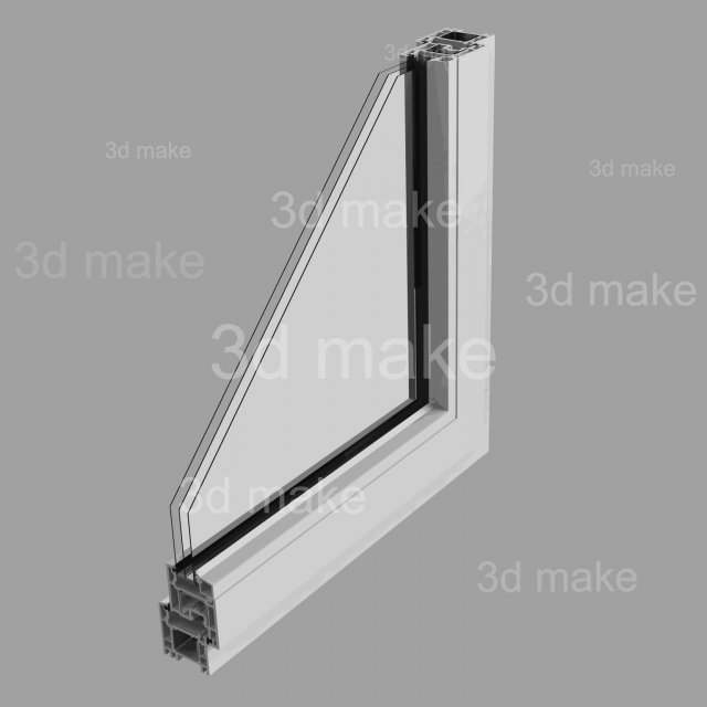 3d window model 3D Model .c4d .max .obj .3ds .fbx .stl .blend 