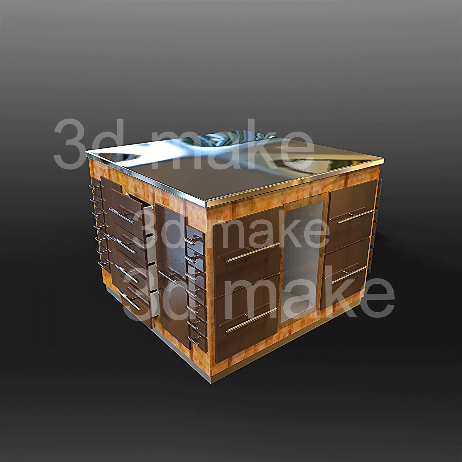 kitchen project 3D Model .c4d .max .obj .3ds .fbx .stl .blend