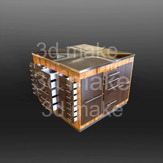 kitchen project Model 3D .c4d .max .obj .3ds .fbx .stl .blend 