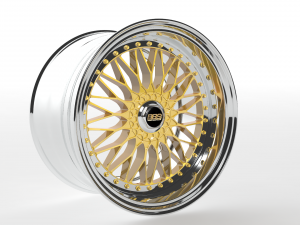 bbs super rs high poly car rim Modèle 3D
