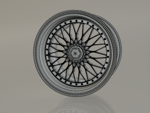 bbs super rs high poly car rim Modèle 3D