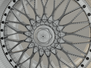 bbs super rs high poly car rim Modèle 3D