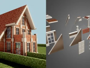 Архитектурные активы дома мечты 3D Модель