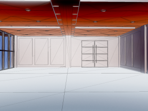 luxury office interior scene 3D Модель