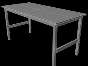 wooden table 3D Model