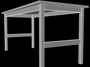 wooden table 3D Model