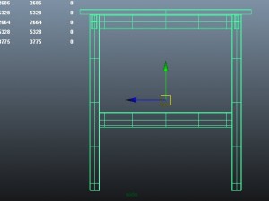 wooden table 3D Model