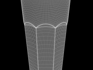 glass cup 500ml 3D Модель