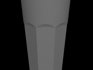 glass cup 500ml 3D Модель