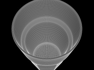 glass cup 500ml 3D Модель