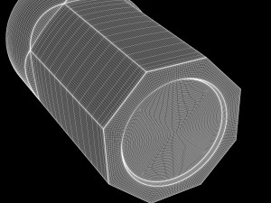 glass cup 500ml 3D Модель