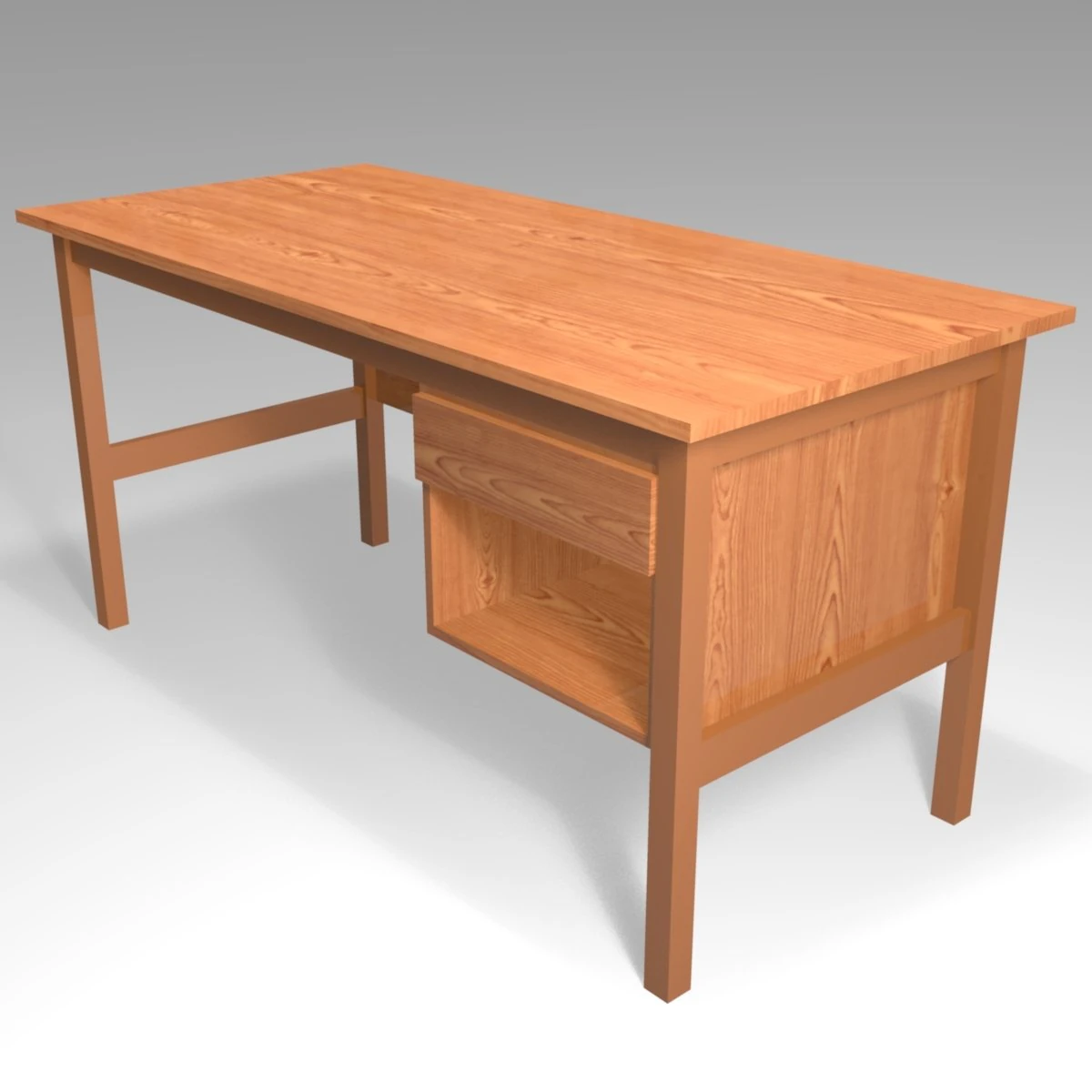 desk 3D Model .c4d .max .obj .3ds .fbx .stl .blend 