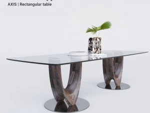 pacini cappellini axis rectangular table 3D Model