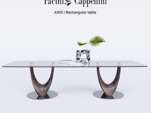 pacini cappellini axis rectangular table 3D Модель