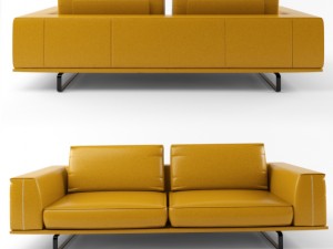 natuzzi tempo 2834 sofa 3D Model