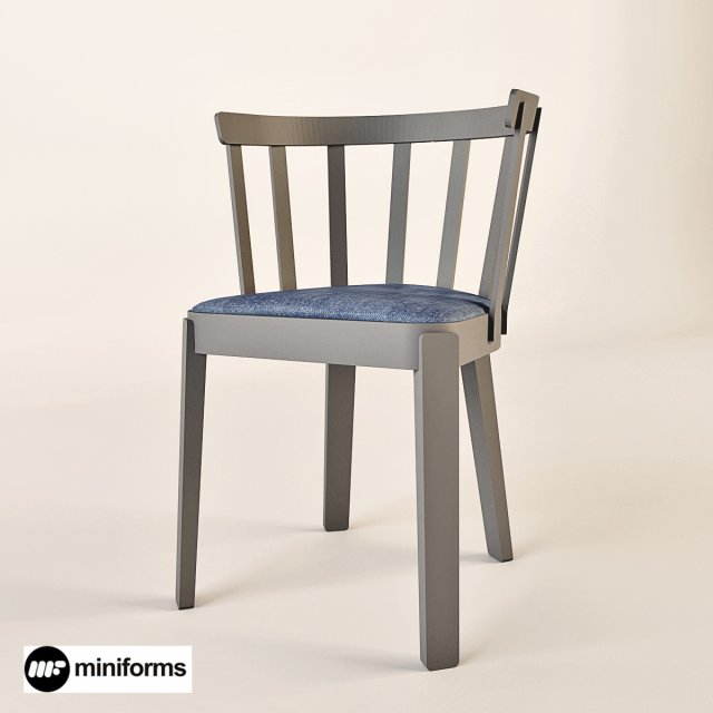 miniforms tina chair Model 3D .c4d .max .obj .3ds .fbx .stl .blend 