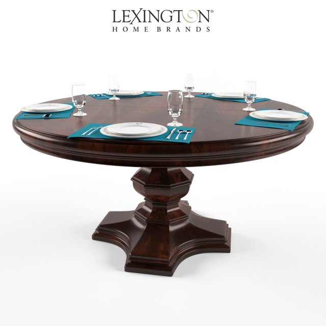 maracaibo round dining table 3D Model .c4d .max .obj .3ds .fbx .stl .blend 