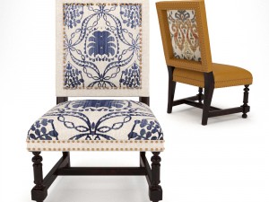 cape verde upholstered chair 3D Model
