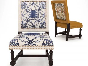 cape verde upholstered chair 3D Model