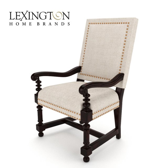 cape verde upholstered arm chair 3D Model .c4d .max .obj .3ds .fbx .stl .blend 