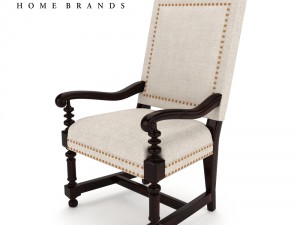 cape verde upholstered arm chair 3D Model
