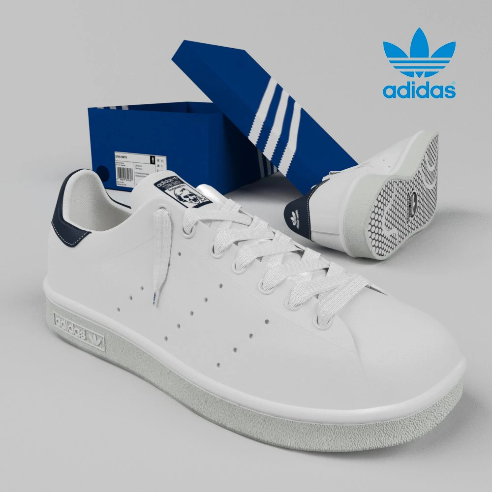 stan smith by adidas originals 3D Model .c4d .max .obj .3ds .fbx .stl .blend 