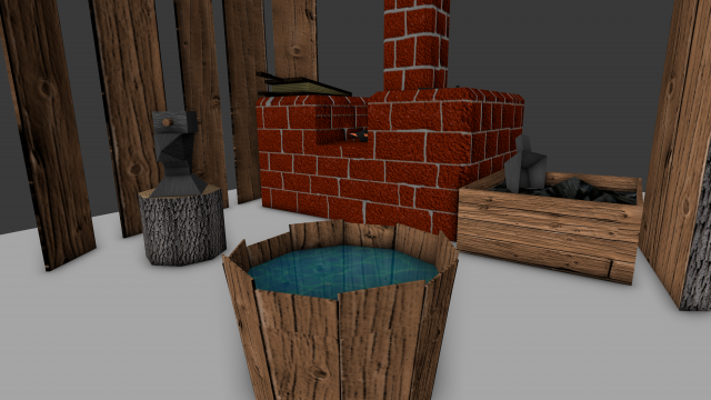 blacksmith 3D Model .c4d .max .obj .3ds .fbx .stl .blend 