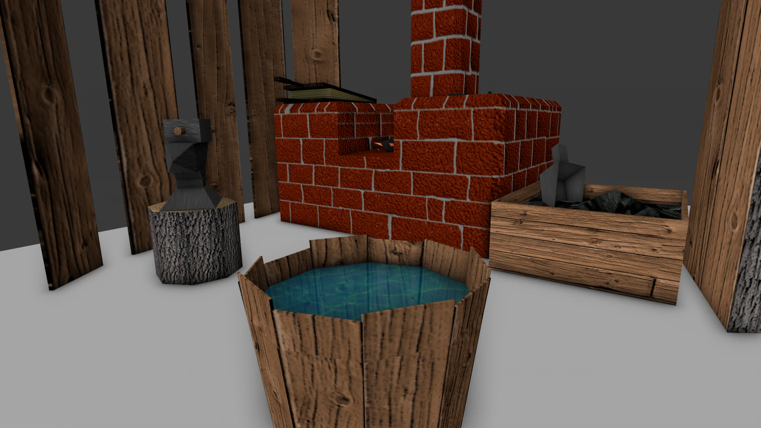 blacksmith 3D Model .c4d .max .obj .3ds .fbx .stl .blend 