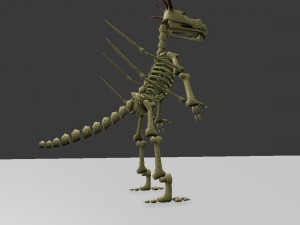 undead dragon Model 3D