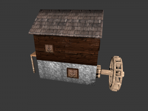 watermill 3D-Modell