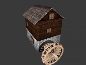 watermill 3D-Modell