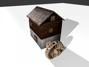watermill 3D-Modell