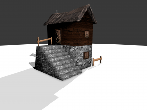 medieval house Modelo 3D