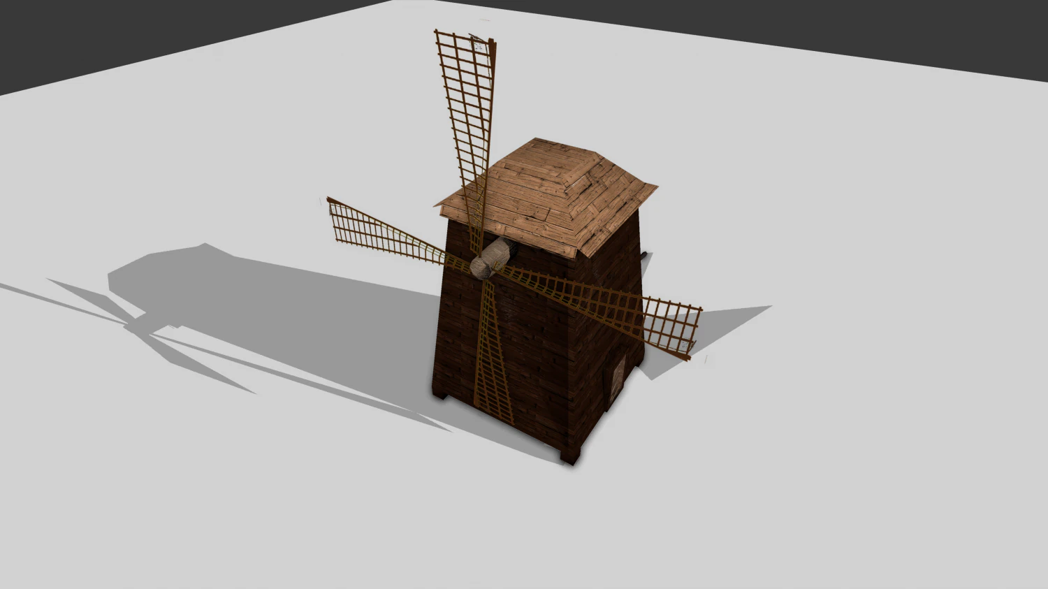 windmill 3D Model .c4d .max .obj .3ds .fbx .stl .blend 