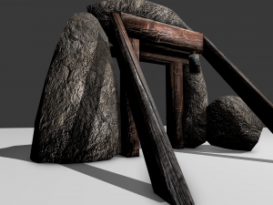 mine entrance Model 3D