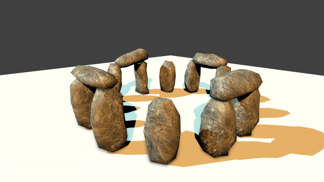 stone circle 3D Model .c4d .max .obj .3ds .fbx .stl .blend 