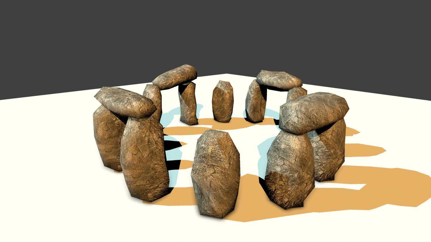 stone circle 3D Model .c4d .max .obj .3ds .fbx .stl .blend 