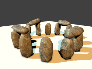 stone circle 3D Model